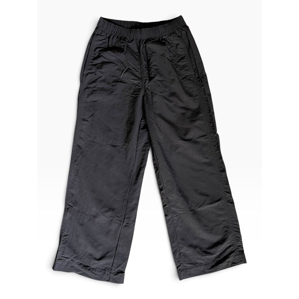 Patagonia Baggies Pants Womens XS Black Wide Leg Elastic Waist Hiking Outdoor
